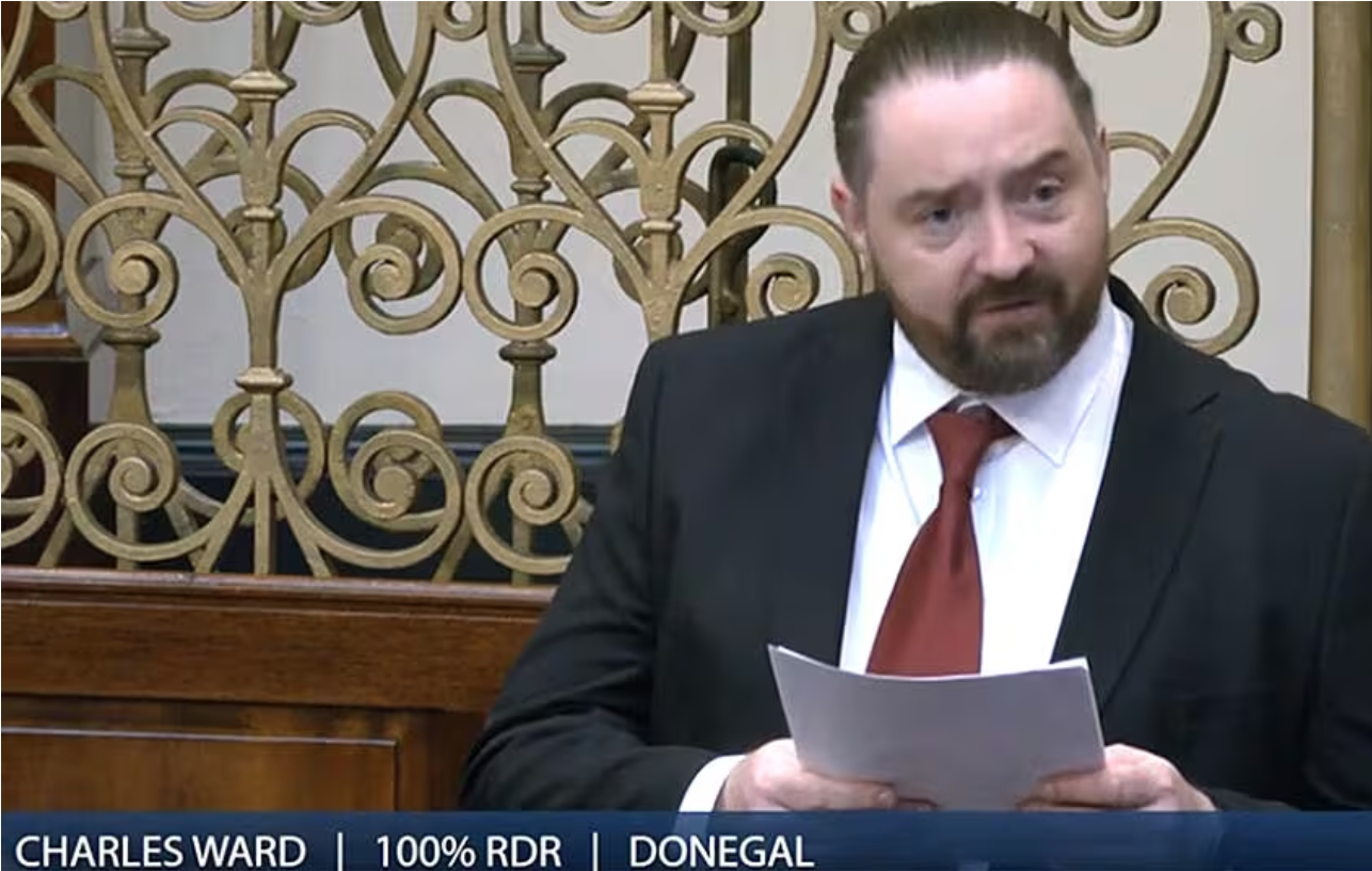Deputy Charles Ward of the 100% Redress Party